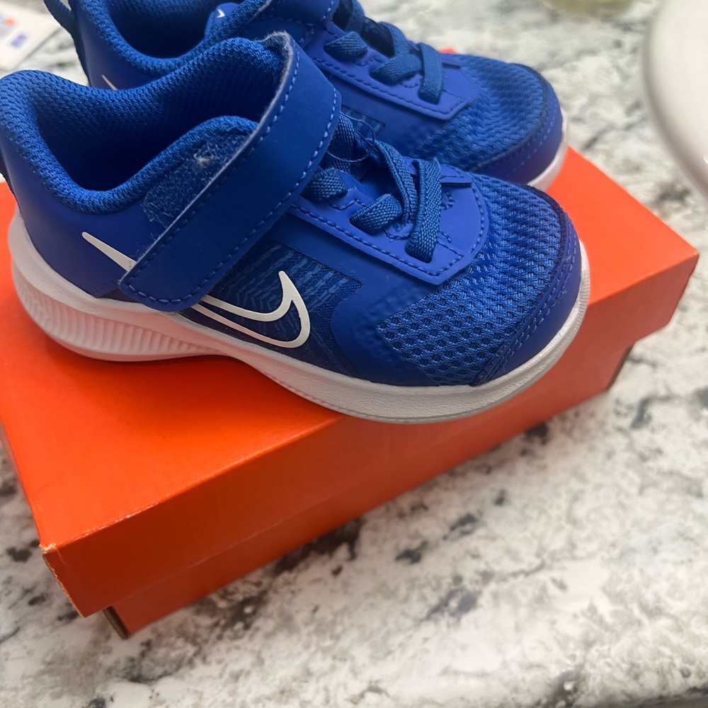 Toddler royal blue Nike sneaker